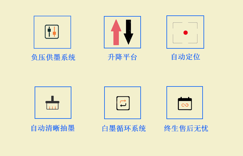 9060uv萬能打印機(jī)采用的是負(fù)壓供墨系統(tǒng),超強(qiáng)吸附平臺(tái),噴頭加熱恒溫,自動(dòng)清晰抽墨系統(tǒng),白墨循環(huán)系統(tǒng),以及終生售后無憂 9060uv萬能打印機(jī)采用的是負(fù)壓供墨系統(tǒng),超強(qiáng)吸附平臺(tái),噴頭加熱恒溫,自動(dòng)清晰抽墨系統(tǒng),白墨循環(huán)系統(tǒng),以及終生售后無憂